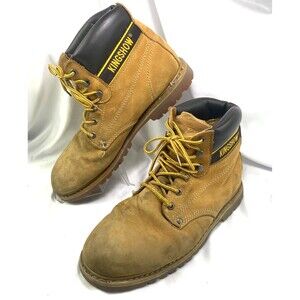 King Show Leather Men's Size 13 Work Boots Classic Tan Oil Resistant M8036